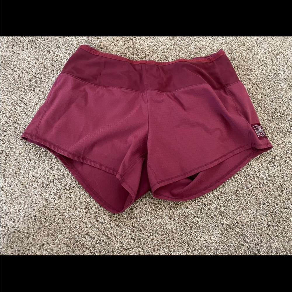 Oiselle Burgundy Athletic Shorts